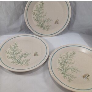 Lenox Temper Ware Fancy Free Bread Plates 6‎ 3/8" Set of (3) Butter Dessert